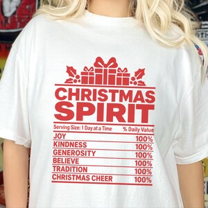 Weihnachtsshirt für die ganze Familie, Gruppen-Weihnachtsshirt, Nährwertangaben zum Thema Weihnachten, passendes Weihnachtsshirt, lustiges Weihnachtsgeschenk Bild 11