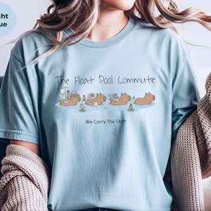 Float Pool Nurse Shirt, The Float Pool Commute Funny Travel RN Tee, Capybara Comfort Colors, Night Shift Medical Worker Gift, Capybara Shirt