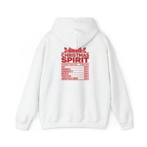 Weihnachtsshirt für die ganze Familie, Gruppen-Weihnachtsshirt, Nährwertangaben zum Thema Weihnachten, passendes Weihnachtsshirt, lustiges Weihnachtsgeschenk Bild 14
