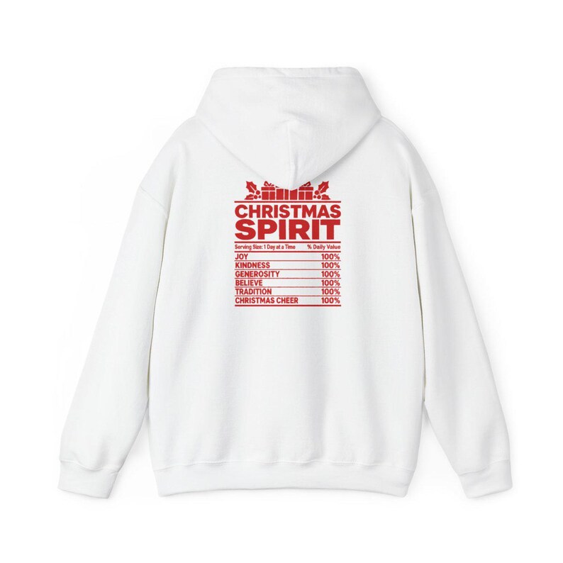Weihnachtsshirt für die ganze Familie, Gruppen-Weihnachtsshirt, Nährwertangaben zum Thema Weihnachten, passendes Weihnachtsshirt, lustiges Weihnachtsgeschenk Bild 14
