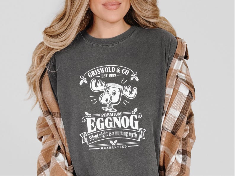 Griswold Shirt, Funny Christmas Pajamas, Nurse Christmas Gift, Eggnog Shirt, Clark Griswold, Holiday Humor Tee imagen 1
