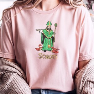 Saint Patrick Scram Shirt, Funny Saint Patrick Shirt, St Patricks Day Shirt, Irish Catholic Tee image 4