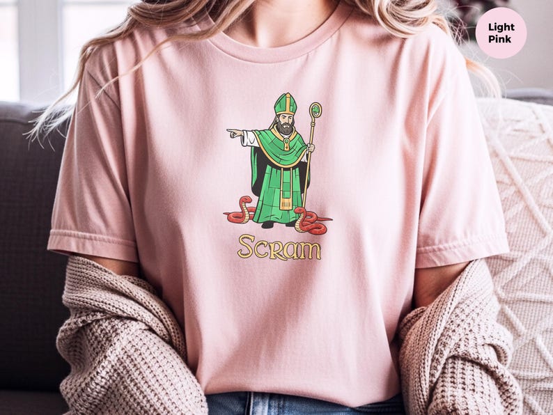 Saint Patrick Scram Shirt, Funny Saint Patrick Shirt, St Patricks Day Shirt, Irish Catholic Tee image 4