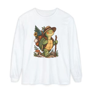 Turtle Lover Shirt, Hiking Gift Women, Camping Lover Gift, Outdoor Nature Tee, Wildlife Walking Shirt image 14