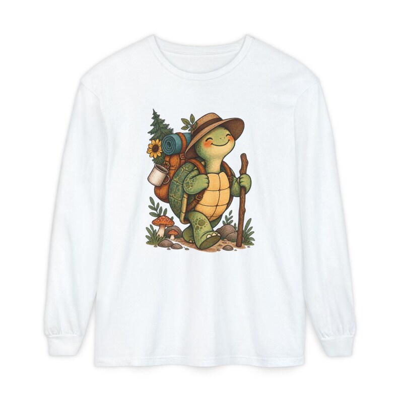 Turtle Lover Shirt, Hiking Gift Women, Camping Lover Gift, Outdoor Nature Tee, Wildlife Walking Shirt image 14