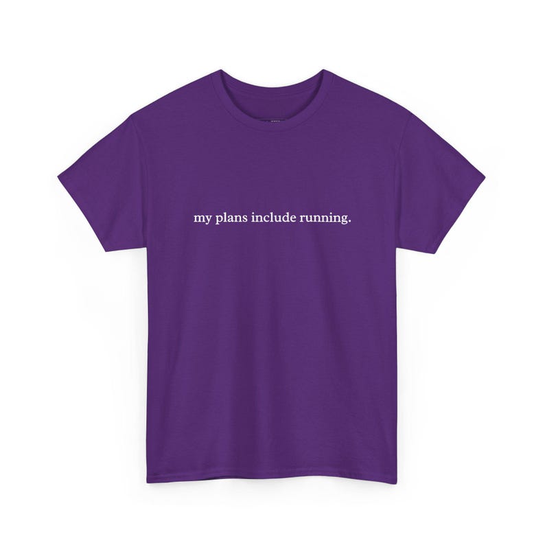 My Plans Include Running Funny Sarcastic Shirt | Runner Gifts Marathoner Tee | Retirement Gift Idea for Dedicated Cross Country Runners! image 1