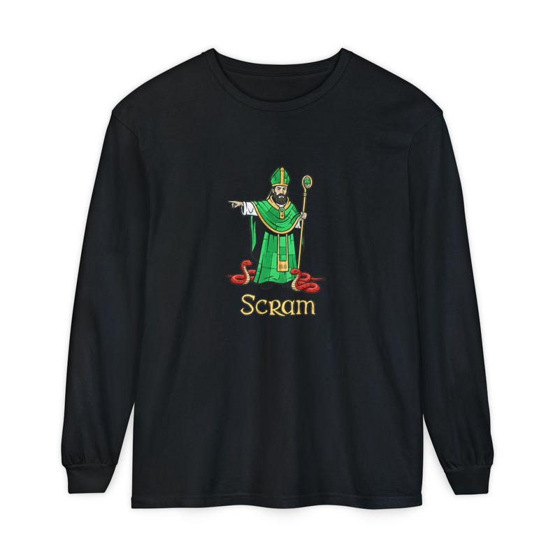 Saint Patrick Scram Shirt, Funny Saint Patrick Shirt, St Patricks Day Shirt, Irish Catholic Tee image 9