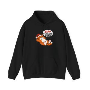 Funny Christmas Cat Shirt, Orange Tabby Cat Gift, Zero Holiday Stress Detected, Cozy Holiday Shirt, Funny Cat Lover Tee, Cat Mom Sweatshirt image 11