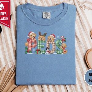 Christmas Peds Nurse Shirt, Golden Retriever Christmas Gift, Pediatric Nurse Sweatshirt, Peds Nurse Holiday Tee image 10