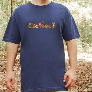 Camiseta navideña de leopardo, camiseta navideña de animales, regalo para amantes del guepardo, top navideño de leopardo imagen 5