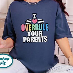 Funny Uncle Shirt, Overrule Your Parents Gift, Cool Aunt Tee, Funcle Hoodie, Favorite Auntie Sweatshirt, Sarcastic Family Joke Top Bild 4
