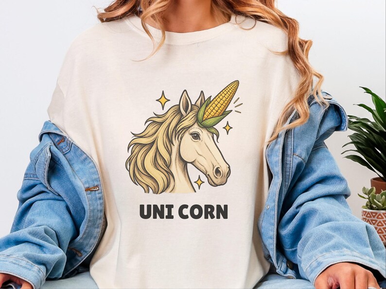 Funny Horse Shirt, Funny Unicorn Shirt, Horse Lover Gift, Funny Farm Shirt, Uni Corn Shirt, Cowgirl Gift image 9