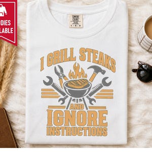 Funny Grill Shirt, Grill Master Tee, Mechanic Shirt, Dad Grill Gift, BBQ Lover Shirt, Grilling Shirt, Tool Shirt, Funny BBQ Tee bild 4