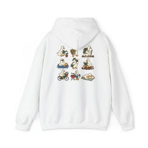 Speels eenden T-shirt, Leuk cadeau voor eendenliefhebbers, Tuinieren met eendje T-shirt, Grappig dieren T-shirt, Gezellige cottagecore kleding, Top voor natuurliefhebbers afbeelding 12