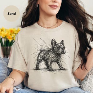 French Bulldog Shirt | French Bulldog Sketch Tee | Frenchie Lover Pet Owner Apparel image 4