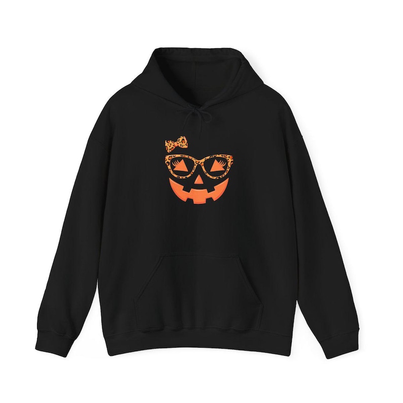 Comfort Colors Jack O Lantern Face Shirt, Womens Fall Halloween Party Tee, Cute Leopard Print Pumpkin Sweatshirt, Leopard Pumpkin image 9