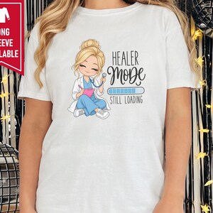 Future Nurse Shirt, Cute Nurse Gift, Student Nurse Tee, Nurse In Progress, Healer Mode Loading, Graduation Gift for RN image 10