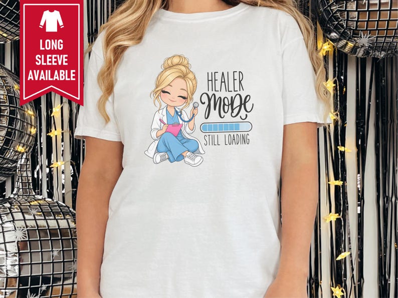 Future Nurse Shirt, Cute Nurse Gift, Student Nurse Tee, Nurse In Progress, Healer Mode Loading, Graduation Gift for RN image 10