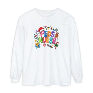 Peds Nurse Christmas Shirt, Pediatric Nurse Holiday Gift, Peds Nurse Tee, Christmas Nurse Top, Pediatric RN Shirt image 14