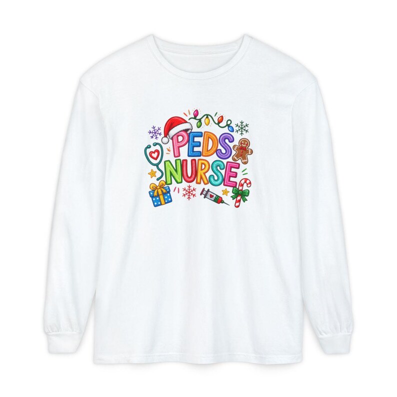 Peds Nurse Christmas Shirt, Pediatric Nurse Holiday Gift, Peds Nurse Tee, Christmas Nurse Top, Pediatric RN Shirt image 14
