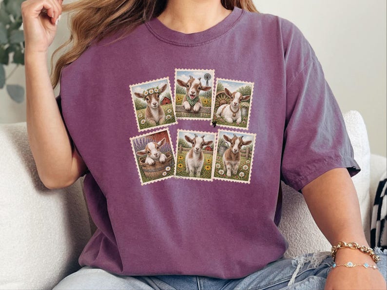 Goat Farmer Shirt, Goat Lover Gift, Goat Mom Shirt, Farm Girl Shirt, Vintage Goat Tee, Goat Farmer Gift image 8