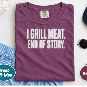 Funny BBQ Tee, Grill Master Shirt, Dad Grill Gift, Smoker Shirt, Pitmaster Gift, Barbecue Shirt, Meat Lover Tee, Grill Dad Shirt image 4
