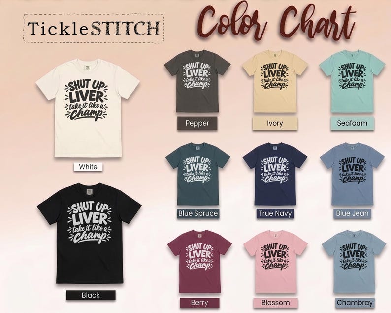 Comfort Colors Funny Drinking Shirt, Shut Up Liver Take It Like a Champ Tee, Sarcastic Alcohol Humor Top, Bachelorette Weekend Bar Crawl image 12