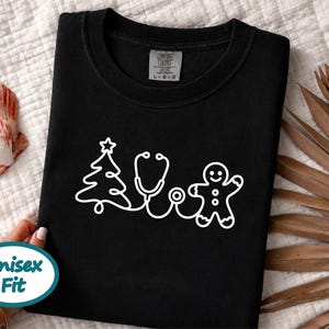 Holiday Nurse Shirt, Christmas Healthcare Shirt, Gingerbread Nurse Tee, Christmas Medical Shirt, Nurse Christmas Gift image 10