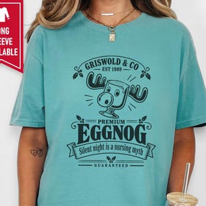 Griswold Shirt, Funny Christmas Pajamas, Nurse Christmas Gift, Eggnog Shirt, Clark Griswold, Holiday Humor Tee imagen 9