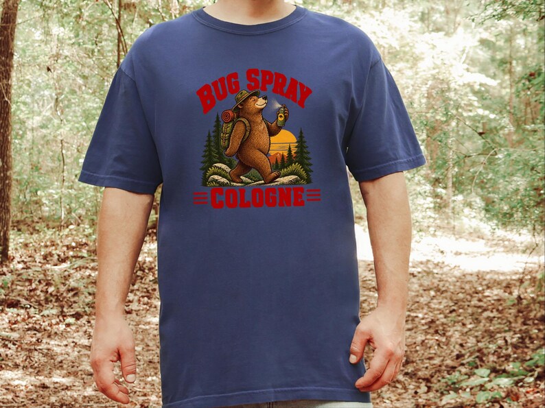 Camiseta divertida para senderismo, camiseta de naturaleza al aire libre, idea de regalo para campistas, camiseta con repelente de insectos, camiseta de senderismo con osos, regalo de humor para excursionistas, camiseta para amantes del senderismo imagen 6