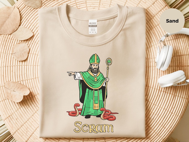 Saint Patrick Scram Shirt, Funny Saint Patrick Shirt, St Patricks Day Shirt, Irish Catholic Tee image 6