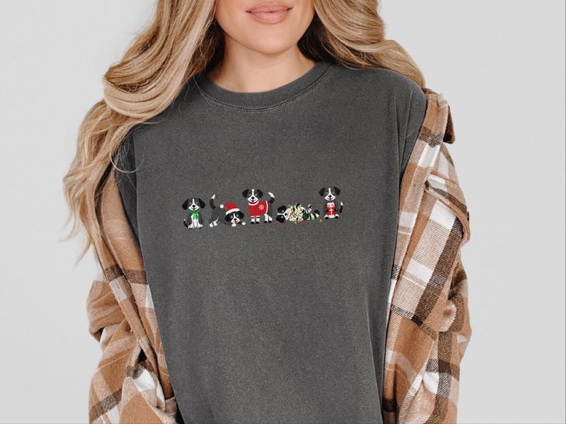 Christmas Dog Shirt, Holiday Pet Shirt, Christmas Dog Lover Gift, Festive Dog Owner Tee image 9