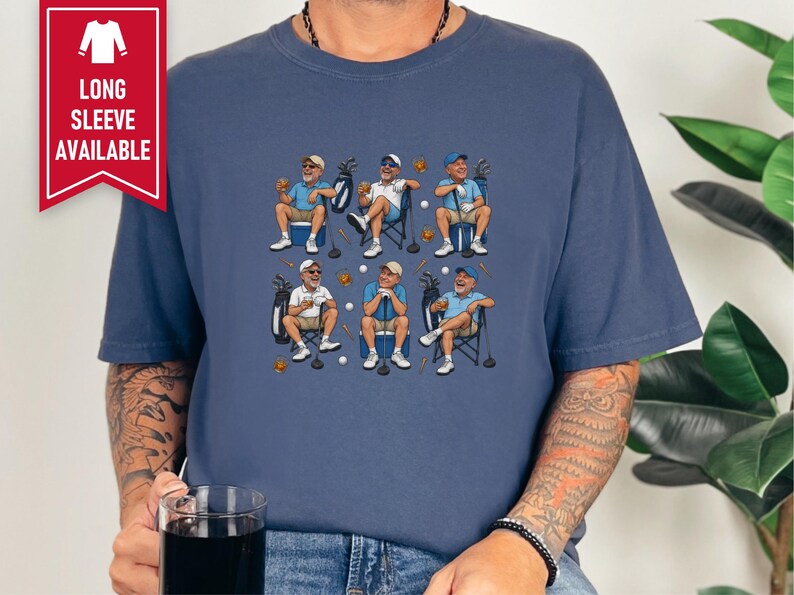 Funny Golf Shirt, Golf Gift For Men, Retro Golf T Shirt, Golf Lover Tee, Funny Golfer Gift, Grandpa Golf Shirt, Golf Tournament Gift afbeelding 9