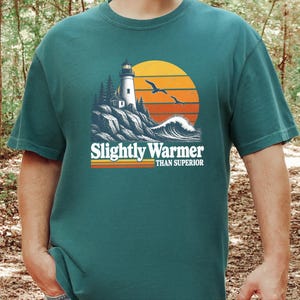 Lake Superior Shirt, Funny Lake Superior Gift, Lighthouse Tee, Retro Lake Vacation Shirt, Great Lakes Souvenir afbeelding 5