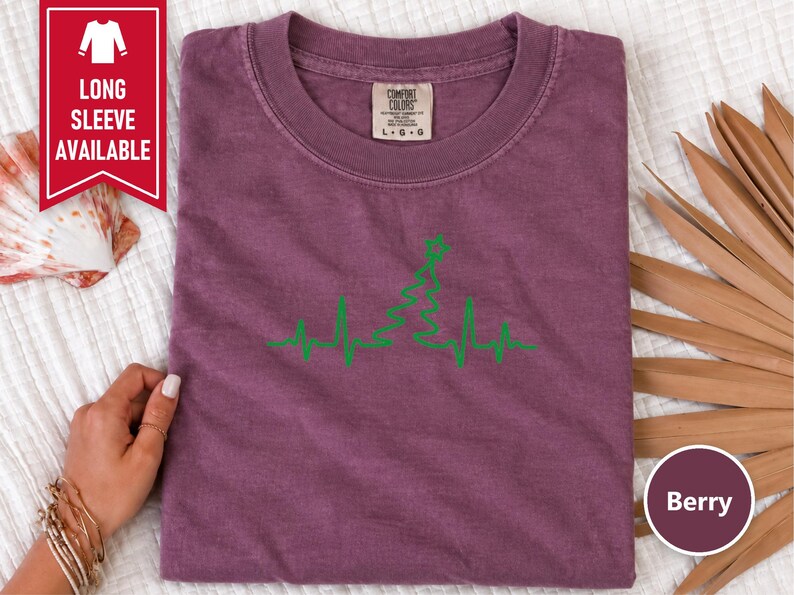 Grandpa Christmas Shirt, Cardiac Nurse Gift, Christmas Tree Heartbeat Tee, Cardiology Holiday Present, Grandpa Christmas Gift image 4