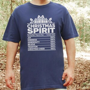 Weihnachtsshirt für die ganze Familie, Gruppen-Weihnachtsshirt, Nährwertangaben zum Thema Weihnachten, passendes Weihnachtsshirt, lustiges Weihnachtsgeschenk Bild 8