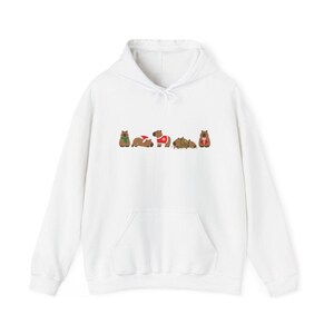 Weihnachtsshirt mit Wasserschweinmotiv, festliches Geschenk für Wasserschweinliebhaber, Tier-T-Shirt für Weihnachten, süßes Nager-Shirt für die Feiertage, Geschenk für Tierfreunde Bild 12