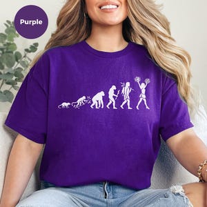 Evolution Of A Cheerleader T-Shirt, Funny Science Cheerleading Spirit Wear, Gameday School Team, Unisex Activewear, Evolution Shirt image 2