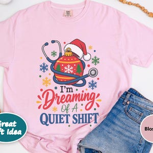 Nurse Christmas Sweatshirt, Funny Nurse Holiday Gift, Quiet Shift Shirt, Christmas ICU Nurse Top, RN Christmas Hoodie image 10