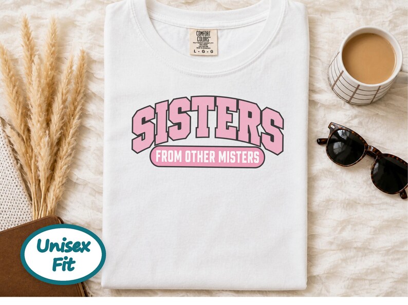 Matching Best Friend Shirt, Sisters From Other Misters Gift, Besties Matching Tee, Soul Sister Shirt image 9