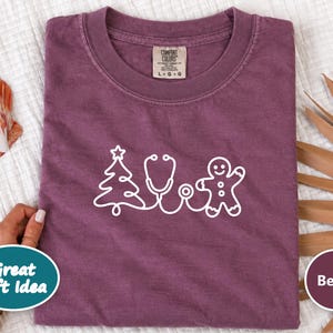 Holiday Nurse Shirt, Christmas Healthcare Shirt, Gingerbread Nurse Tee, Christmas Medical Shirt, Nurse Christmas Gift image 9
