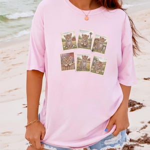 Leopard Lover Gift, Vintage Postage Stamp Leopard Collection, Wild Cat Shirt, Safari Animal Art, Farm Girl Shirt image 3