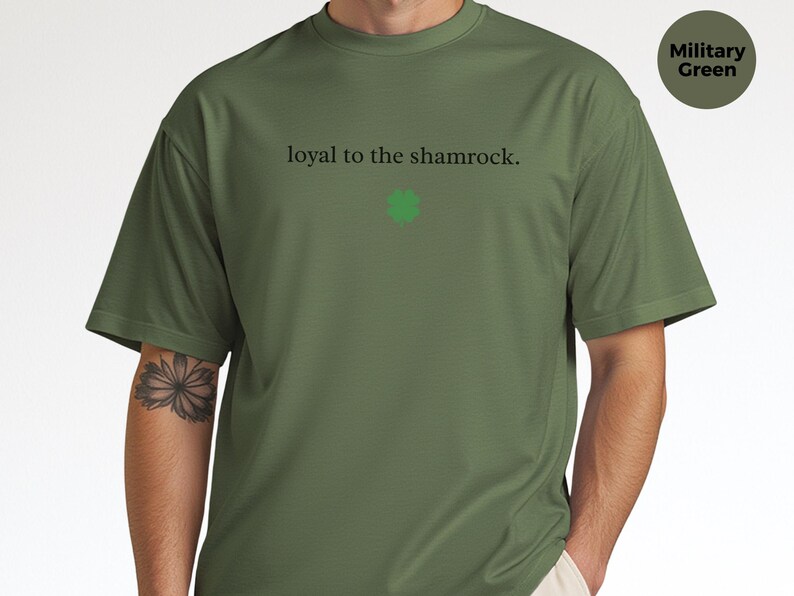 Loyal To The Shamrock St Patricks Day Shirt - Funny Irish Meme T-Shirt for Couples, Drinking Tee and Holiday Party Gift for Him or Her immagine 4