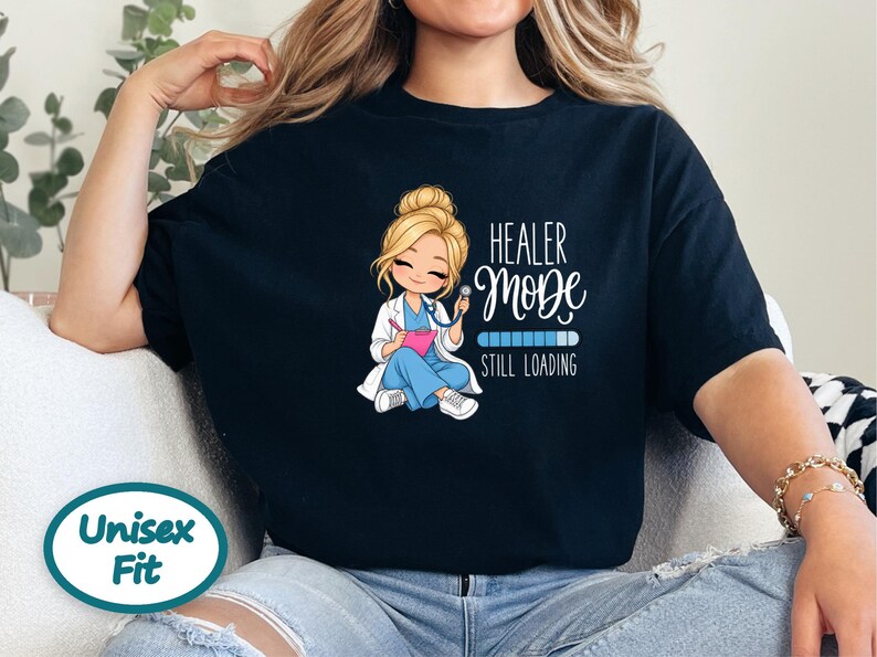 Future Nurse Shirt, Cute Nurse Gift, Student Nurse Tee, Nurse In Progress, Healer Mode Loading, Graduation Gift for RN image 8