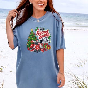Funny Christmas Shirt, White Elephant Gift, Secret Santa Gag Shirt, My Secret Santa Gift Sucks, Sarcastic Holiday Tee