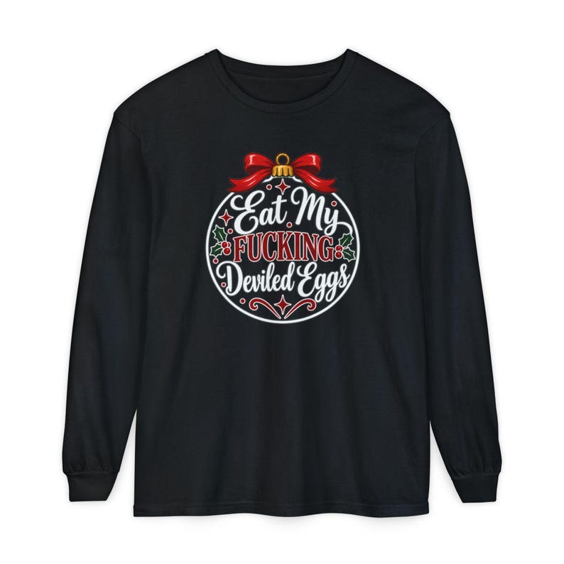 Funny Christmas Shirt, Christmas Party Tee, Offensive Holiday Gift, Rude Christmas Ornament Shirt, Sarcastic Foodie Shirt image 13