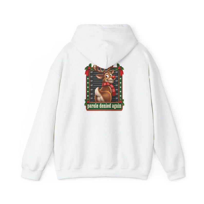 Christmas Family Shirt, Funny Christmas Sweatshirt, Reindeer Mugshot Holiday Tee, Naughty List Vacation Top image 12