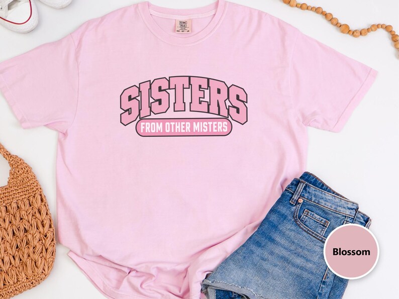 Matching Best Friend Shirt, Sisters From Other Misters Gift, Besties Matching Tee, Soul Sister Shirt image 1