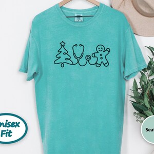 Holiday Nurse Shirt, Christmas Healthcare Shirt, Gingerbread Nurse Tee, Christmas Medical Shirt, Nurse Christmas Gift image 6