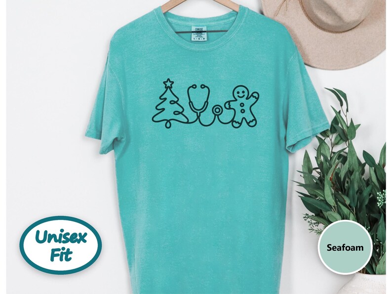Holiday Nurse Shirt, Christmas Healthcare Shirt, Gingerbread Nurse Tee, Christmas Medical Shirt, Nurse Christmas Gift image 6